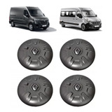 Jogo 4 Calotas Central Da Roda Renault Master 2 3
