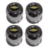 Jogo 4 Calotas Centro Roda F1000 F100 F75 Metal Furo 110mm