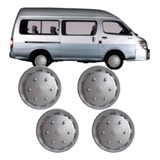 Jogo 4 Calotas Esportiva Aro 14 Vans Pick Up Prata Capa Roda