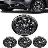 Jogo 4 Calotas Esportiva Velox Preto Brilhante Aro 13 VOLKS Gol G2 G3 G4 Saveiro Parati