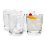 Jogo 4 Copos Baixo Para Whisky Caipirinha Drink Agua 370ml