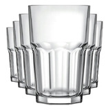 Jogo 4 Copos Bristol Long Drink Para Suco 520ml Vidro Nadir
