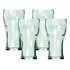Jogo 4 Copos Coca-cola Contour Vidro Verde 470ml - Nadir