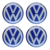 Jogo 4 Emblemas Volkswagen 48mm Adesivo