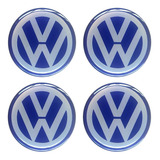 Jogo 4 Emblemas Volkswagen 48mm Adesivo