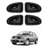 Jogo 4 Maçanetas Interna Porta Renault Clio Megane Preto