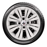Jogo 4 Pçs Calota Sandero Logan Clio Parafuso Aro 14 G245j