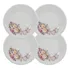 Jogo 4 Pratos Rasos 26cm Eterna Decorado Porcelana Schmidt