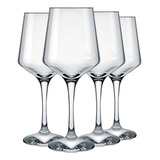 Jogo 4 Taças Brunello 390ml Transparentes Vinho Tinto Nadir