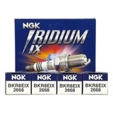 Jogo 4 Velas Ngk Iridium Fria Grau 8 Original Ngk Bkr8eix