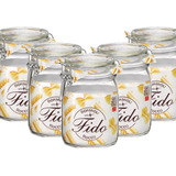 Jogo 5 Pote De Vidro Fido Italiano Bormioli Hermético 1000ml