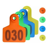 Jogo 50 Brincos Grande Numerados Bovinos Ovinos Suinos