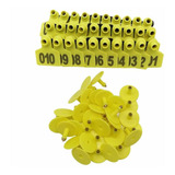 Jogo 50 Brincos Médio Numerados Bovinos Ovinos Suinos