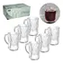 Jogo 6 Canecas Vidro Transparente Decorado 190ml Diamond Nenhum
