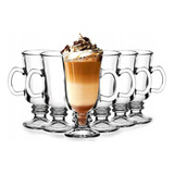 Jogo 6 Canecas Xícara Nespresso Dolce Gusto Vidro Café