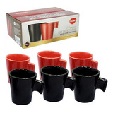 Jogo 6 Canequinha Café E Chá Xícara Porcelana 80ml