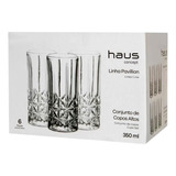 Jogo 6 Copo Alto 350ml Vidro Grosso Haus Pavillion 57716 127