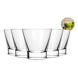 Jogo 6 Copo Vidro 330ml Caipirinha Drinks Ilhabela Baixo Bar Cor Transparante
