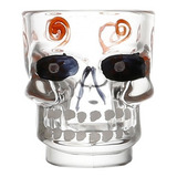 Jogo 6 Copos De Vidro Para Shot 50ml Caveira Bon Gourmet