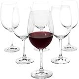 Jogo 6 Taças 465ml Vinho Em Vidro, Qualidade Premium, Resistente, Boemia, Presentes, Festas, Mesa, Celebrações E Dia A Dia. útil P/vinho, Drinks, Coquetéis