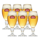 Jogo 6 Taças De Cerveja Stella Artois 250ml Licenciado Ambev Cor Transparente