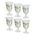 Jogo 6 Taças De Cristal Palm Hand Tree Coqueiro Lyor 240ml
