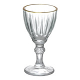 Jogo 6 Taças Para Licor 55ml Borda Dourada Dominic Hauskraft