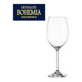 Jogo 6 Taças Vinho Cristal Bohemia Anna Transparente 450ml
