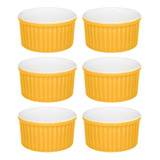 Jogo 6 Tigela Ramequim Resistente 180ml Gratinados Assar