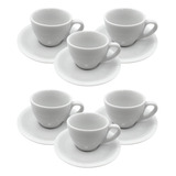 Jogo 6 Xicara Café Coquinho 60ml C Pires Porcelana 298