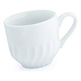 Jogo 6 Xicara Relevo Sem Pires P Chá Café 200 Ml Porcelana