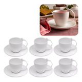 Jogo 6 Xicaras C Pires Chá Café Birds Porcelana 200ml Wolff