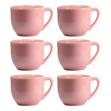 Jogo 6 Xicaras Cafe Chá Porcelana Café Chá 150ml Kit Mesa
