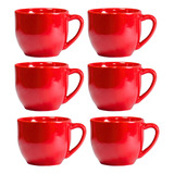 Jogo 6 Xicaras Cafe Chá Porcelana Café Chá 150ml Kit Mesa