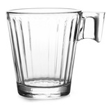 Jogo 6 Xícaras De Vidro Para Café 80ml Caneca Napoli Lines