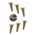 Jogo 6pé Palito Prime 17cm Suporte Metal Inclinada Rack-puff
