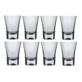 Jogo 8 Copos Dose De Vidro 60ml Ole P Bebidas Shot 