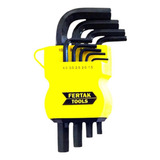 Jogo 9 Peças Chave Allen L Hexagonal Pequena Crv 1 5 10mm