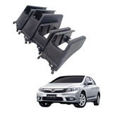 Jogo Acabamento Trilho Banco Honda Civic Lxr 2013 2014 2015