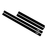 Jogo Adesivo Friso Lateral Up 4p Preto Com Escrita Cromado