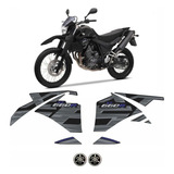 Jogo Adesivos Compatível Yamaha Xt 660r 2015 Preta F775