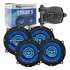 Jogo Alto Falante Portas Triaxial Hurricane+ Modulo Taramps