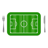Jogo Americano 30x40cm Campo De Futebol 4 Pçs