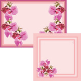 Jogo Americano Impatiens Inspirado