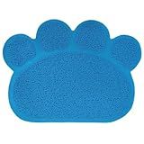 Jogo Americano Pet Tapete Para Comedouro Ração Água Caixa De Areia Para Gatos Patinha 45cm X 60cm Cinza 