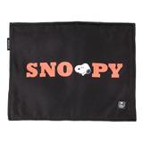 Jogo Americano Tapete Para Cachorro Pet Snoopy Face Preto