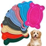 Jogo Americano Tapete Pet Impermeável Para Comedouro Para Comida Ração Água Caixa De Areia Cães E Gatos 40cm X 25cm Oval Verde Limão 