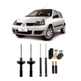 Jogo Amortecedores Kits Clio 1 6 Até 2012