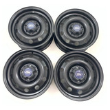 Jogo Aro 14 Ford Black New Ka Fiesta Escort Originais 4x108 