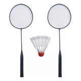 Jogo Badminton Com 2 Raquetes   4 Petecas De Brinde 